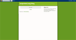 Desktop Screenshot of ecoprotect.blogspot.com
