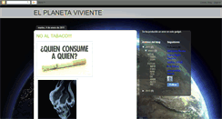 Desktop Screenshot of elplanetaviviente.blogspot.com