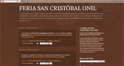 Desktop Screenshot of feriasancristobalonil.blogspot.com