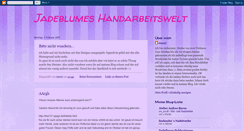 Desktop Screenshot of jadeblumeshandarbeitswelt.blogspot.com