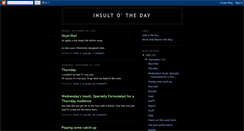 Desktop Screenshot of insultotheday.blogspot.com