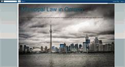 Desktop Screenshot of municipallawinontario.blogspot.com