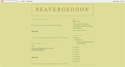 Desktop Screenshot of beavergeddon.blogspot.com