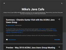 Tablet Screenshot of mikesjavacafe.blogspot.com