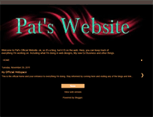 Tablet Screenshot of patsofficialwebsite.blogspot.com