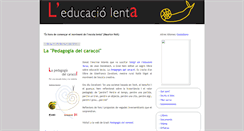 Desktop Screenshot of educaciolenta.blogspot.com