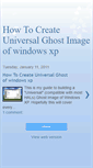 Mobile Screenshot of how-to-create-universal-ghost-image-o.blogspot.com