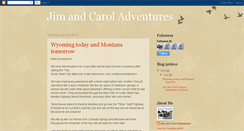 Desktop Screenshot of jimcarolchroustadventures.blogspot.com