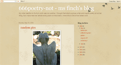 Desktop Screenshot of 666poetry-not.blogspot.com