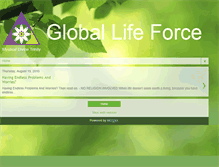 Tablet Screenshot of globallifeforce.blogspot.com