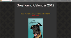 Desktop Screenshot of greyhoundcalendar2012.blogspot.com