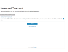 Tablet Screenshot of hemorroidtreatment.blogspot.com