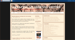 Desktop Screenshot of createanadsenseempire.blogspot.com