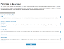 Tablet Screenshot of partners-in-learning.blogspot.com
