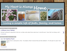 Tablet Screenshot of myheartisalwayshome.blogspot.com