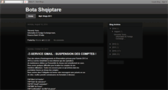 Desktop Screenshot of bota-shqiptare.blogspot.com