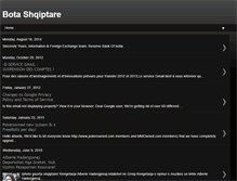 Tablet Screenshot of bota-shqiptare.blogspot.com