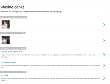 Tablet Screenshot of maxinedenkt.blogspot.com