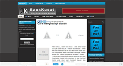 Desktop Screenshot of kaoskusut.blogspot.com