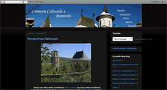 Desktop Screenshot of comoaraculturalaaromaniei.blogspot.com