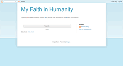 Desktop Screenshot of myfaithinhumanity.blogspot.com