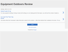 Tablet Screenshot of equipmentoutdoors.blogspot.com