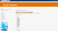 Desktop Screenshot of kanji-sudoku.blogspot.com