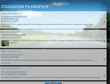 Tablet Screenshot of educacionfilosofica.blogspot.com