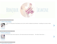 Tablet Screenshot of bonjourjasmine.blogspot.com
