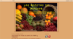 Desktop Screenshot of lasrecetasdemauser.blogspot.com