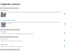 Tablet Screenshot of llegendesurbanes.blogspot.com