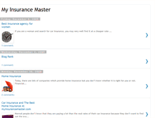 Tablet Screenshot of myinsurancemaster1.blogspot.com