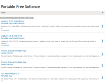 Tablet Screenshot of portablefreesoftware.blogspot.com