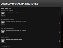 Tablet Screenshot of download-shakira-ringtones.blogspot.com