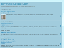 Tablet Screenshot of dedy-muhtadi.blogspot.com