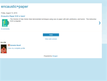 Tablet Screenshot of encaustic-paper.blogspot.com