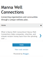 Mobile Screenshot of mannawellconnections.blogspot.com