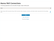 Tablet Screenshot of mannawellconnections.blogspot.com