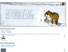 Tablet Screenshot of nunavutnonsense.blogspot.com