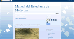 Desktop Screenshot of manualdelestudiantedemedicina.blogspot.com