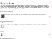 Tablet Screenshot of keepingitrealtor.blogspot.com