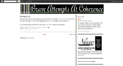 Desktop Screenshot of braveattempts.blogspot.com