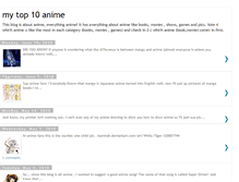 Tablet Screenshot of mytop10anime.blogspot.com