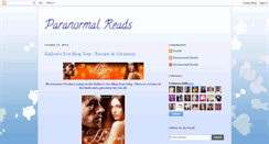 Desktop Screenshot of paranormalreadsreviews.blogspot.com