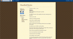 Desktop Screenshot of classifiedstories.blogspot.com