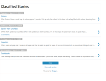 Tablet Screenshot of classifiedstories.blogspot.com