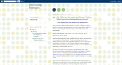 Desktop Screenshot of developingpathways.blogspot.com