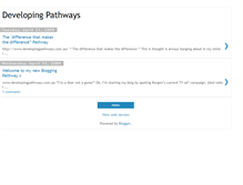 Tablet Screenshot of developingpathways.blogspot.com