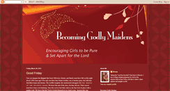 Desktop Screenshot of becominggodlymaidens.blogspot.com
