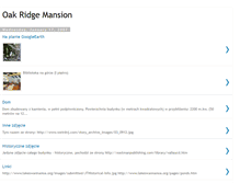 Tablet Screenshot of oakridgemansion.blogspot.com